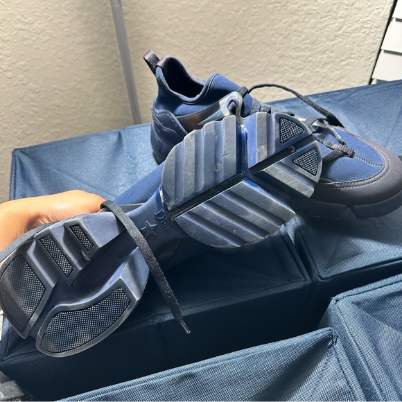 CHRISTIAN DIOR
Neoprene Rubber Womens D-Connect Sneakers Navy size 39 - Picture 3 of 5